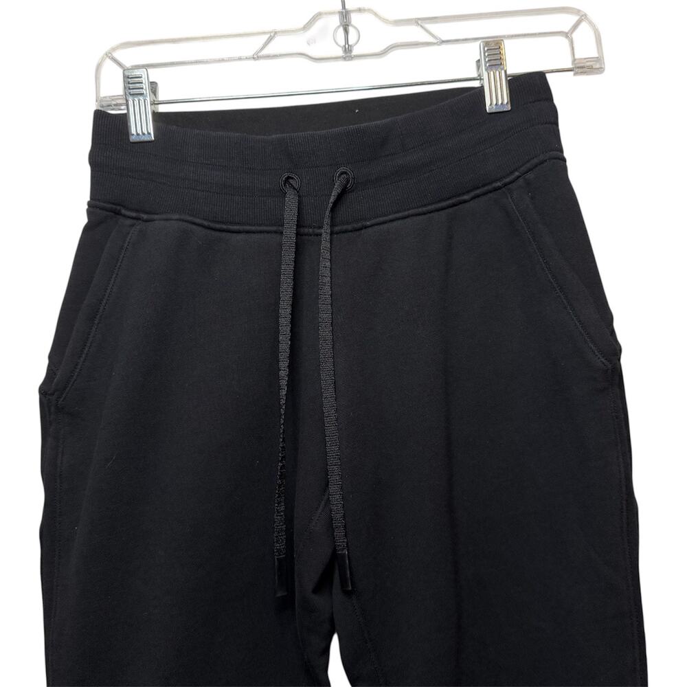 Lululemon Black Relaxed Jogger Sweatpants Drawstring Lounge Size 2 Athleisure - Picture 2 of 10